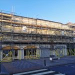 Independent scaffold at Stockton Town Centre